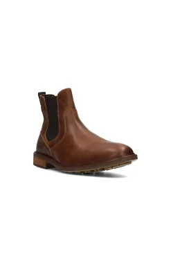 Liverpool Los Angeles Boots-WARREN BURNISHED LEATHER BOOT Darkbrown
