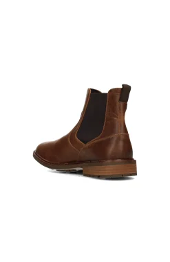 Liverpool Los Angeles Boots-WARREN BURNISHED LEATHER BOOT Darkbrown