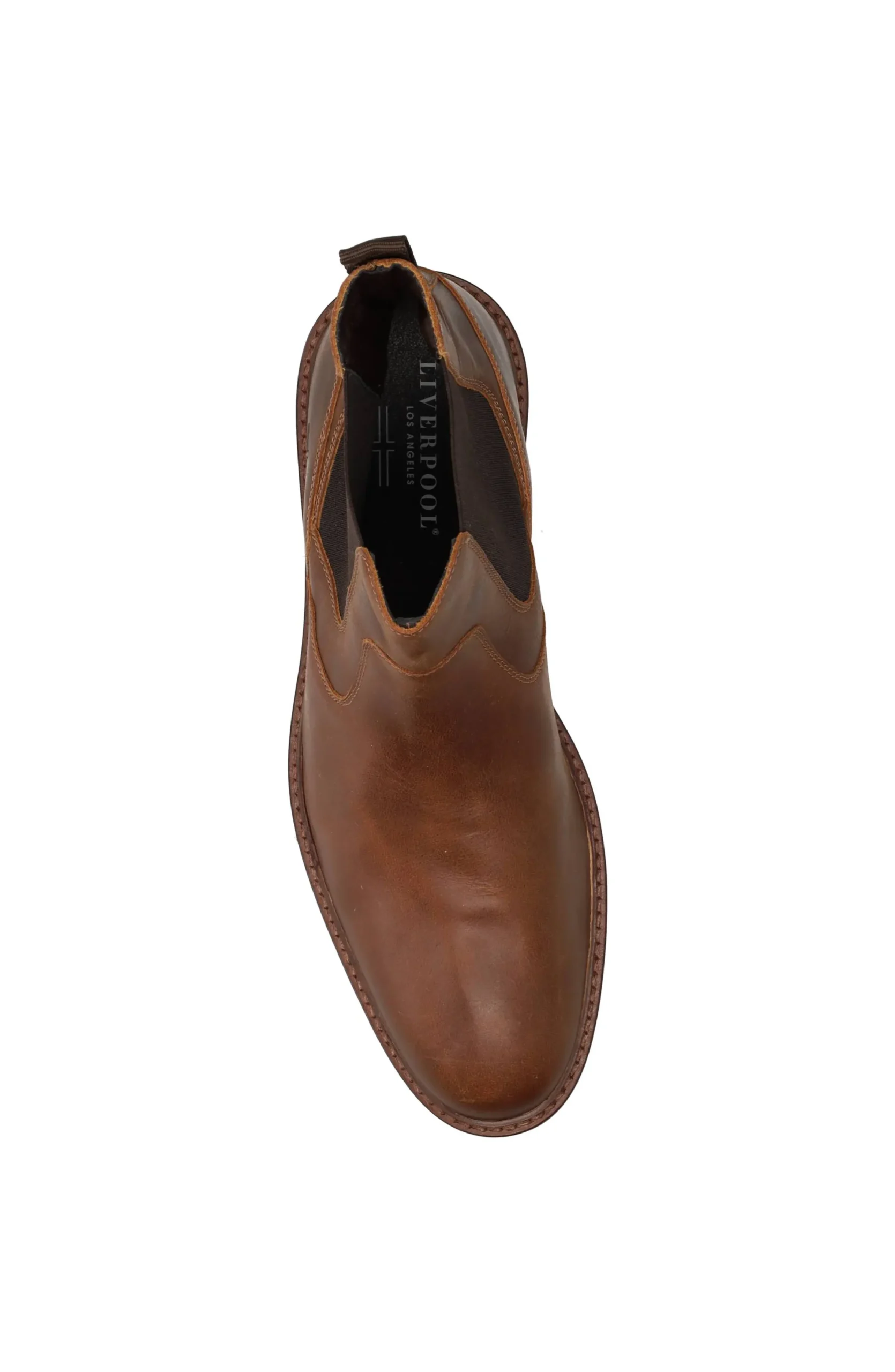 Liverpool Los Angeles Boots-WARREN BURNISHED LEATHER BOOT Darkbrown