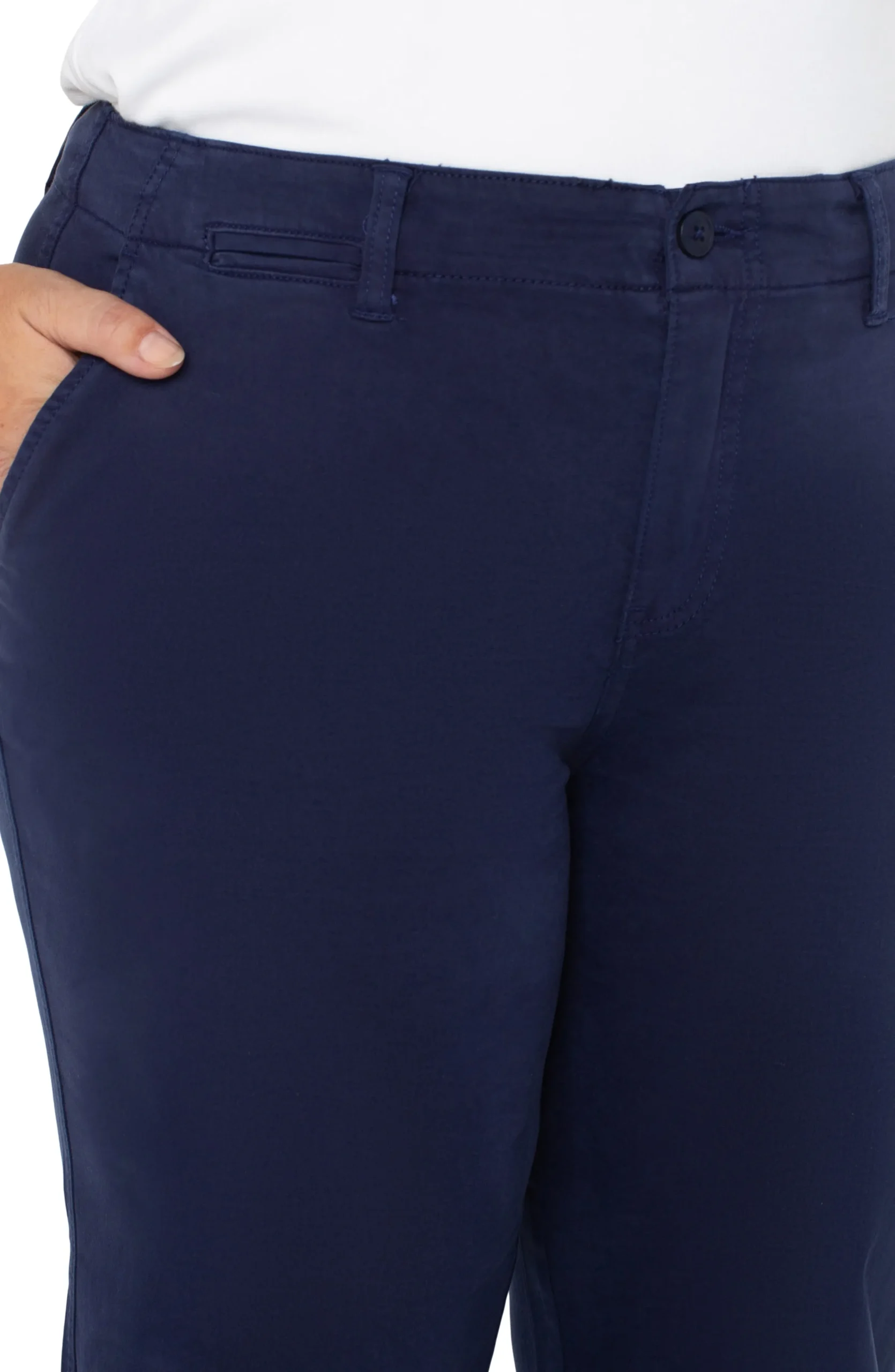 Liverpool Los Angeles Pants-WIDE LEG CROP Lapisink