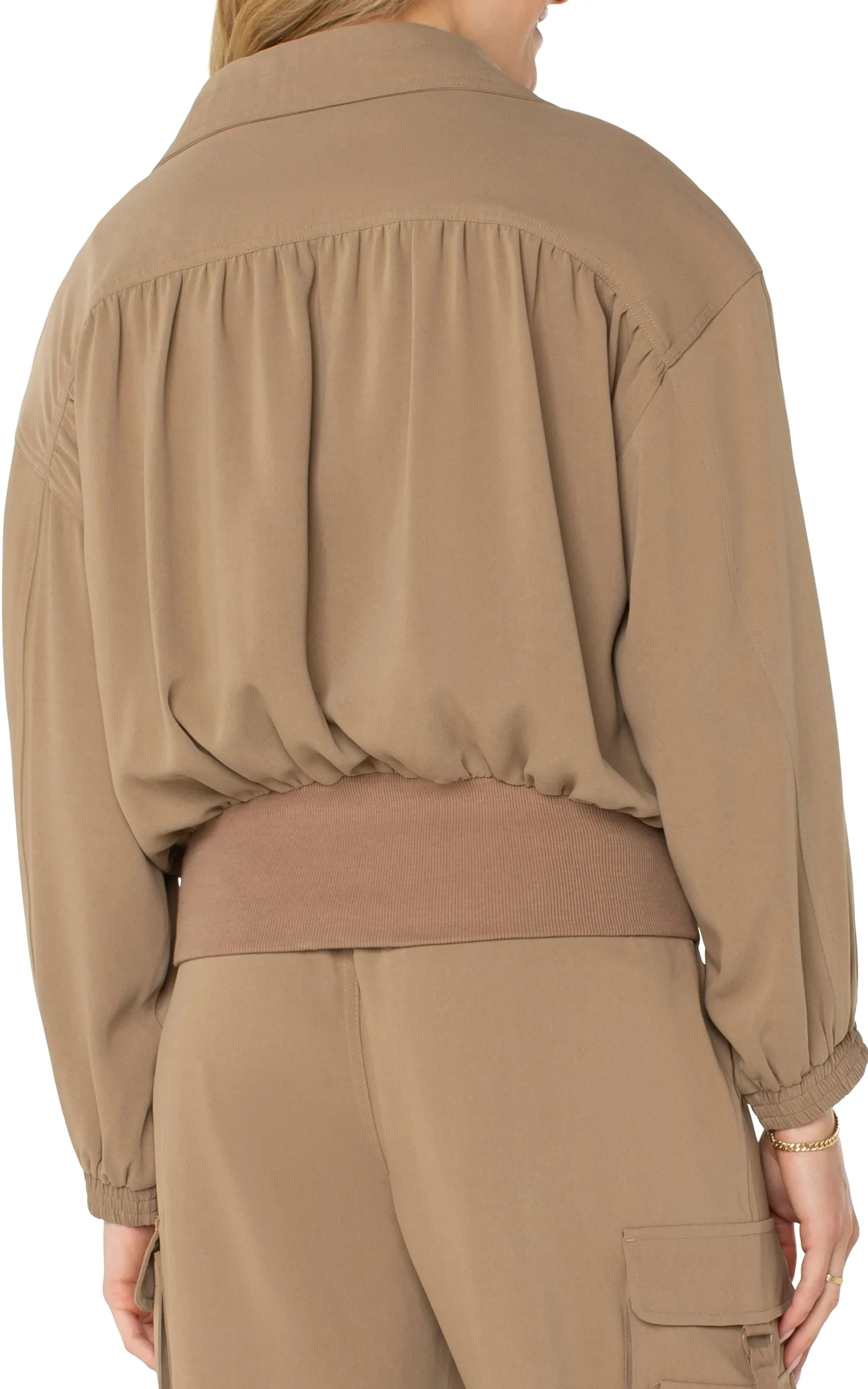 Liverpool Los Angeles Jackets-ZIP UP DOLMAN JACKET Palosanto